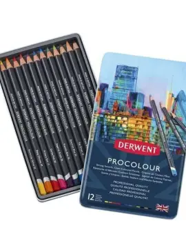 Procolour színes ceruza 12db-os készlet fémdobozban
