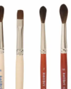 Kolibri round pony hair brush 012