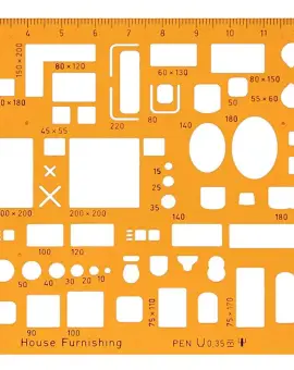 Aristo furniture template 1:100