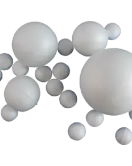 Styrofoam spheres