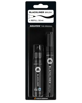 BLACKLINER BRUSH MARKER + REFILL