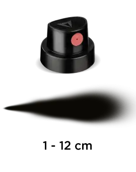 MOLOTOW™ Festékszóró fej "Vastag" (fekete/pink) 1-12cm