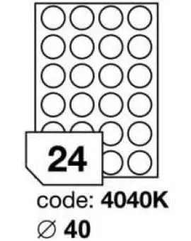 Rayfilm 4040K 40mm circle 24pcs/sheet