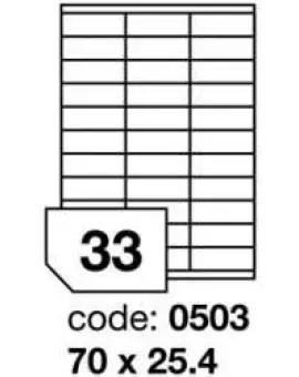 Rayfilm 0503 70x25,4mm 33pcs/sheet