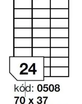 Rayfilm 0508 70x37mm 24pcs/sheet