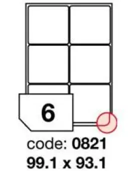 Rayfilm 0821 99,1x93,1mm 6pcs/sheet