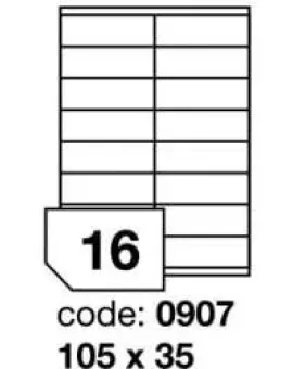 Rayfilm 0907 105x35mm 16pcs/sheet