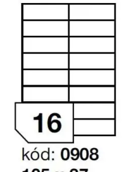 Rayfilm 0908 105x37mm 16pcs/sheet