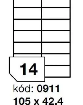 Rayfilm 0911 105x42,4mm 14pcs/sheet
