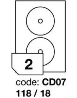 Rayfilm CD07 118/18mmmm 2pcs/sheet