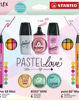 Stabilo Mini pastel set