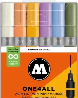 One4all Twin (1,5mm/4mm) Pastel Modern Set of 6