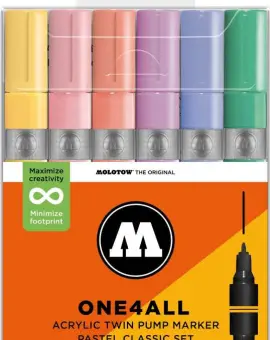 One4all Twin (1,5mm/4mm) Pastel Classic Set of 6