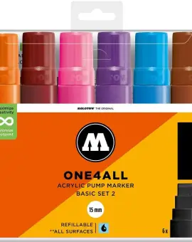 One4all 15mm Basic 2 Set of 6