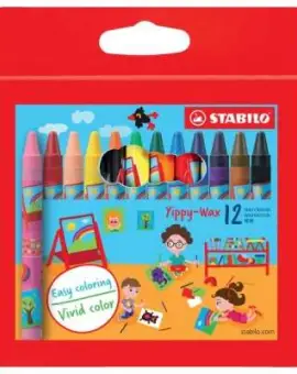 Stabilo Yippy-Wax Crayon Set of12db