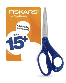 Fiskars Teen Scissors for Teens Ages 15+, Blue l 1067864